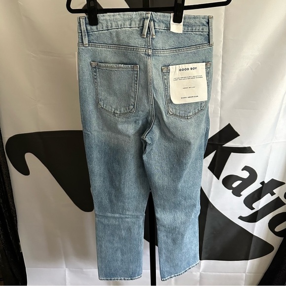 GOOD American Good Boy Wide Release Hem Jeans - Picture 6 of 7